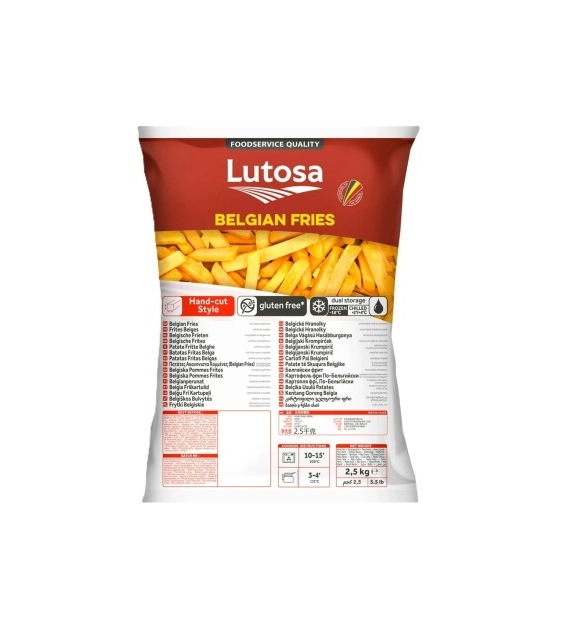 Lut. Frytka Belgijska 12mm 4x2,5kg/10kg