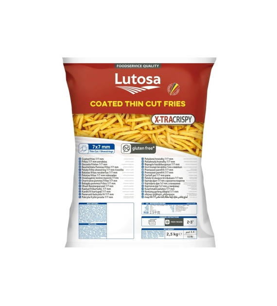 Lut. Frytki X-Crispy 7mm 4x2,5/10kg