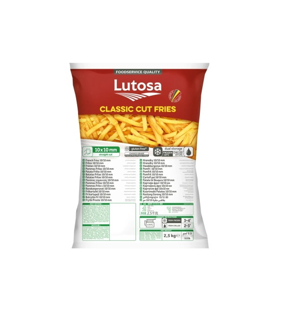 Lut. Frytki proste 10/10 Extra+   2.5kg/10kg