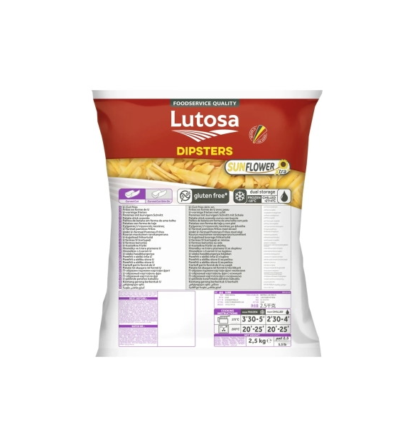 Lut. Łódeczki z ziemn.bez skórki 2,5/10kg