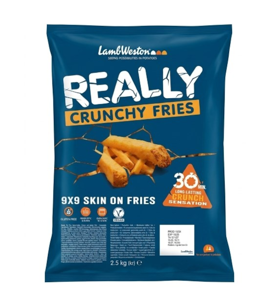 Lamb Weston Frytka 9/9 crunch skin on 4x2.5/10 kg